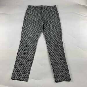Old Navy Black and White Patterned Cropped Pants